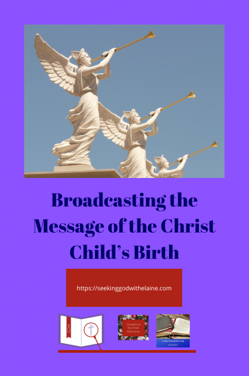 BroadcastingTheNessageOfTheChristChildsBirthPin