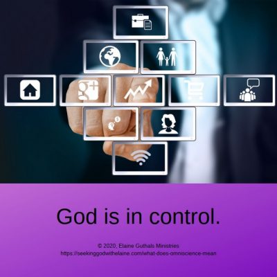 God is in control.